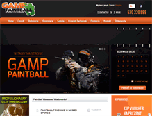 Tablet Screenshot of gamp-paintball.pl